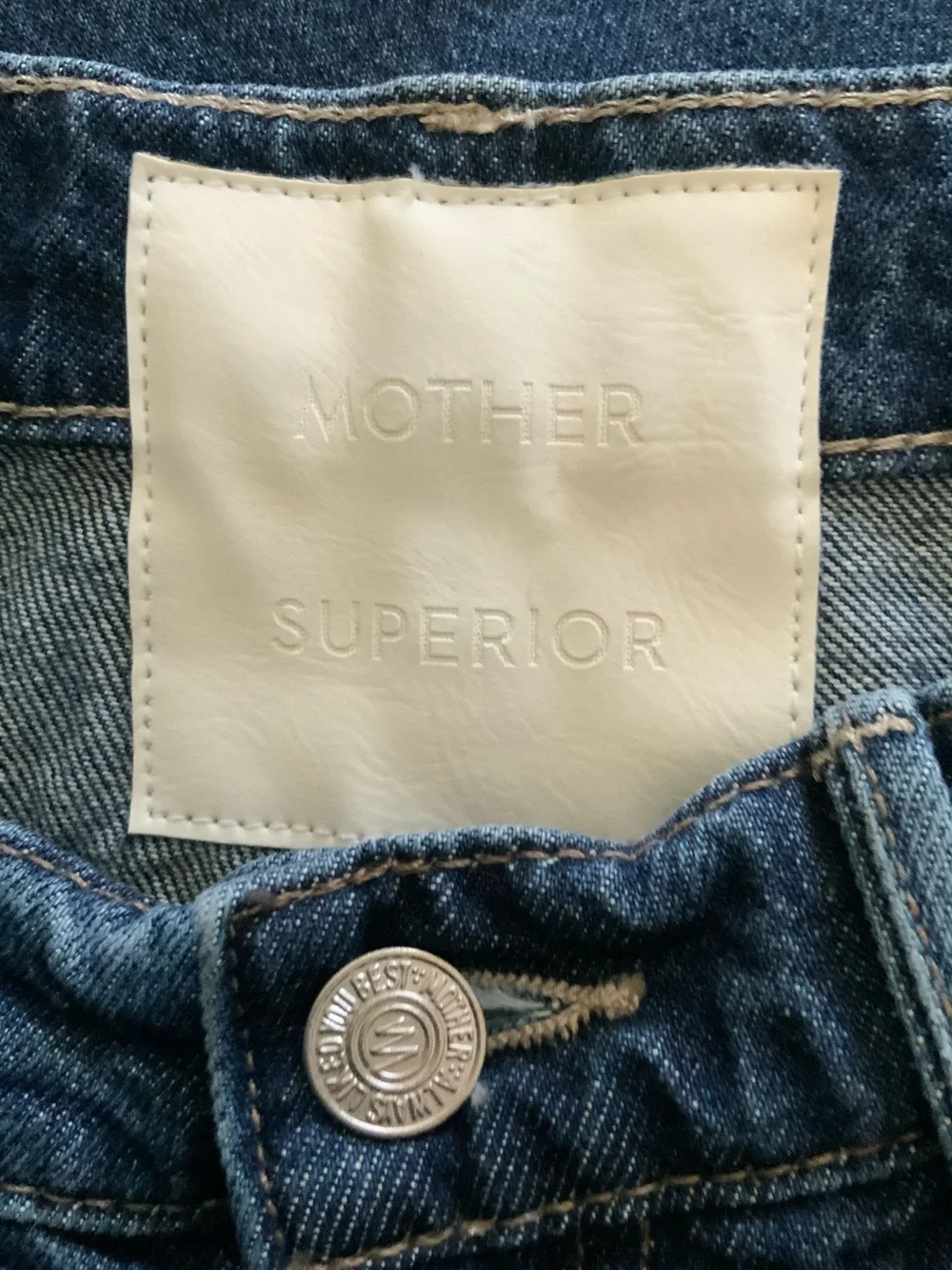 MOTHER SUPERIOR Jeans Half-Pipe Ankle Did You Bring Me Anything Blue Size 28 - Picture 8 of 13